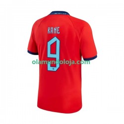 Camisola Inglaterra Kane 9 Homem Equipamento Segundo Copa do Mundo 2022 Manga Curta
